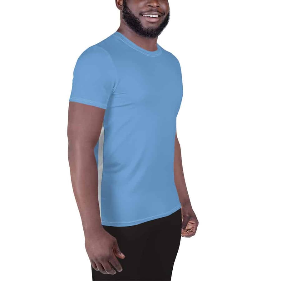 PAZFIT Men's Sports T-shirt (Midday Sky Blue) - Image 3