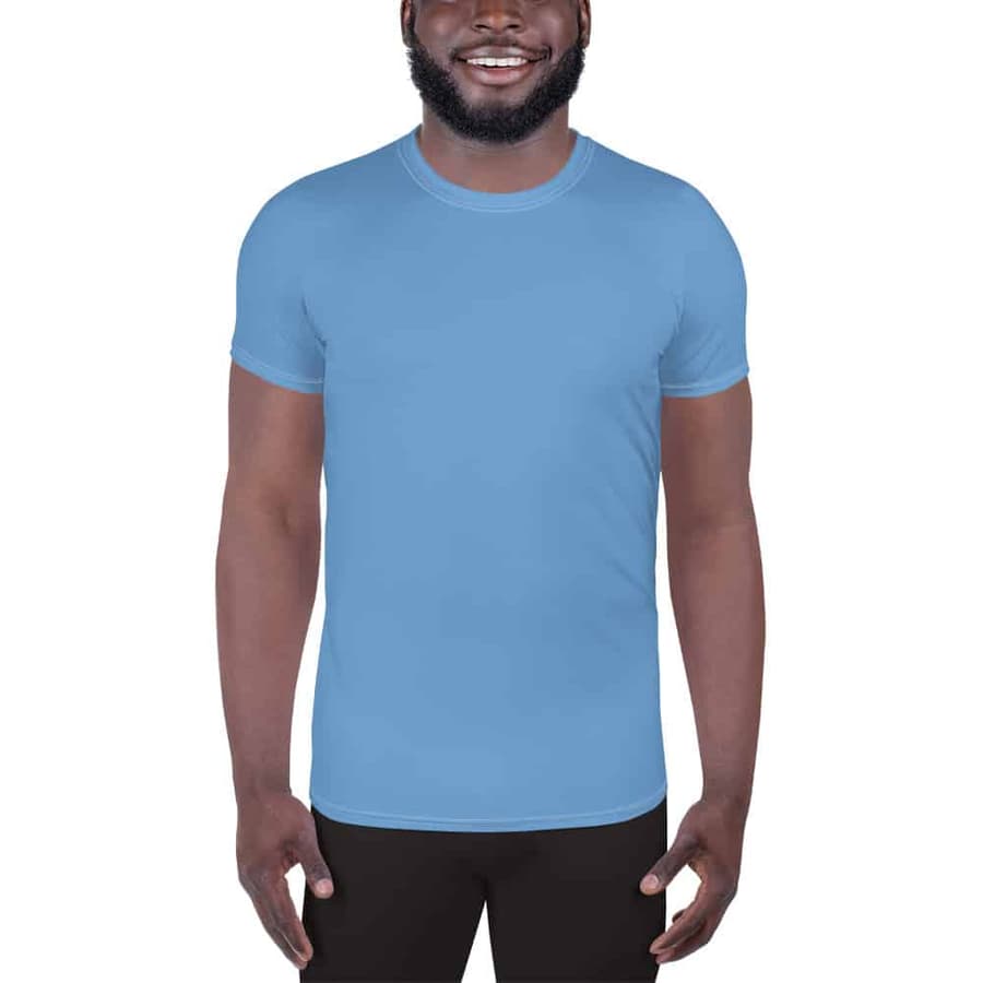 PAZFIT Men's Sports T-shirt (Midday Sky Blue) - Image 2